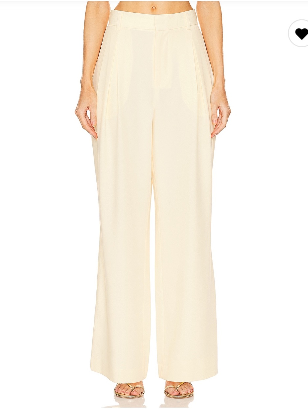 Ronny Kobo Wide-Leg Pant in Pale Banana